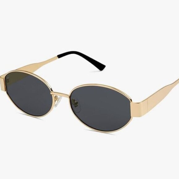 Retro Oval Sunglasses for Women Classic Shades UV400 Protection SJ1217